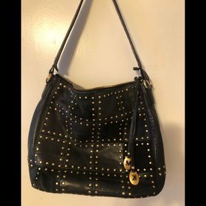 Vintage Michael Kors Suede and Leather Studded Hobo Bag